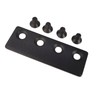 FINOSEN Sliding Barn Door Track Connector Black