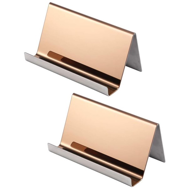 Stainless Steel Business Card Holder, Pack of 2 Stainless Steel