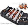 WELKINLAND Men's Tool Roll Organizer, Roll-Up Bag for Mechanics, Electricians