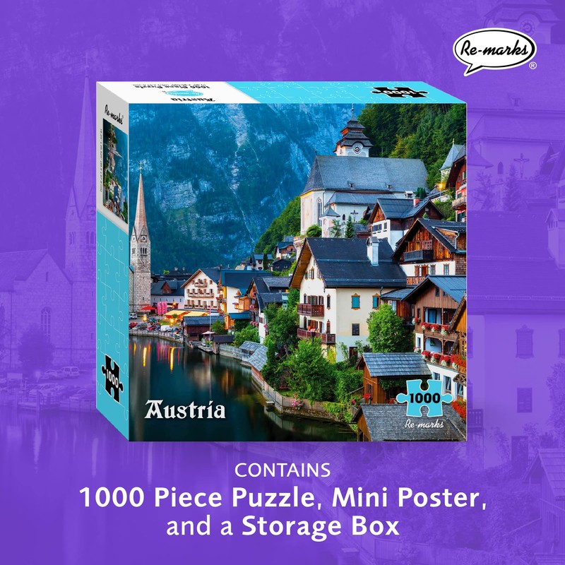Re-Marks Austria Puzzle, Large 1000 Piece Puzzle for All Ages