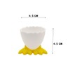 6 Pcs Egg Cups Soft Plastic Cartoon Egg Holders Fun