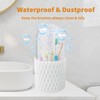 OOXYG Extra-Large Toothbrushes and Toothpaste Holders with Removable Lid, Dustproof