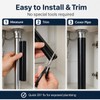 6 Pack Black Pipe Sleeve for to Cover Exposed Plumbing,15mm