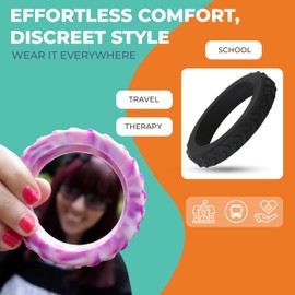 Chewigem Sensorisches Kauarmband für Erwachsene – Stilvolles, diskretes sensorisches Armband für Personen mit SPD, oralen motorischen Bedürfnissen und mehr – Premium Chewelry Armreif – beruhigend,