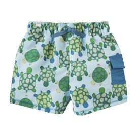 Mud Pie Boys Swim Trunks, Turtle, Large | 4T-5T