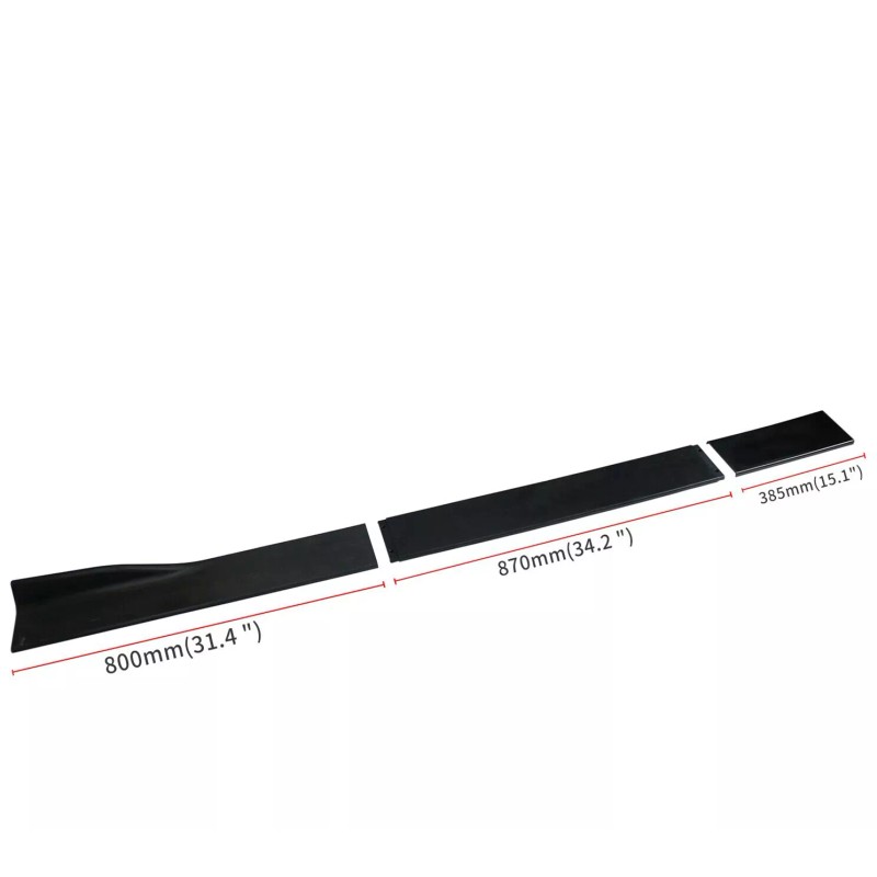 LUC For 08-14 MERCEDES W204 C250 C300 Side Skirts +