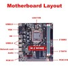Desktop Motherboard H61 6 USB2.0 DDR3 M.2 NVMe NGFF 100Mbps