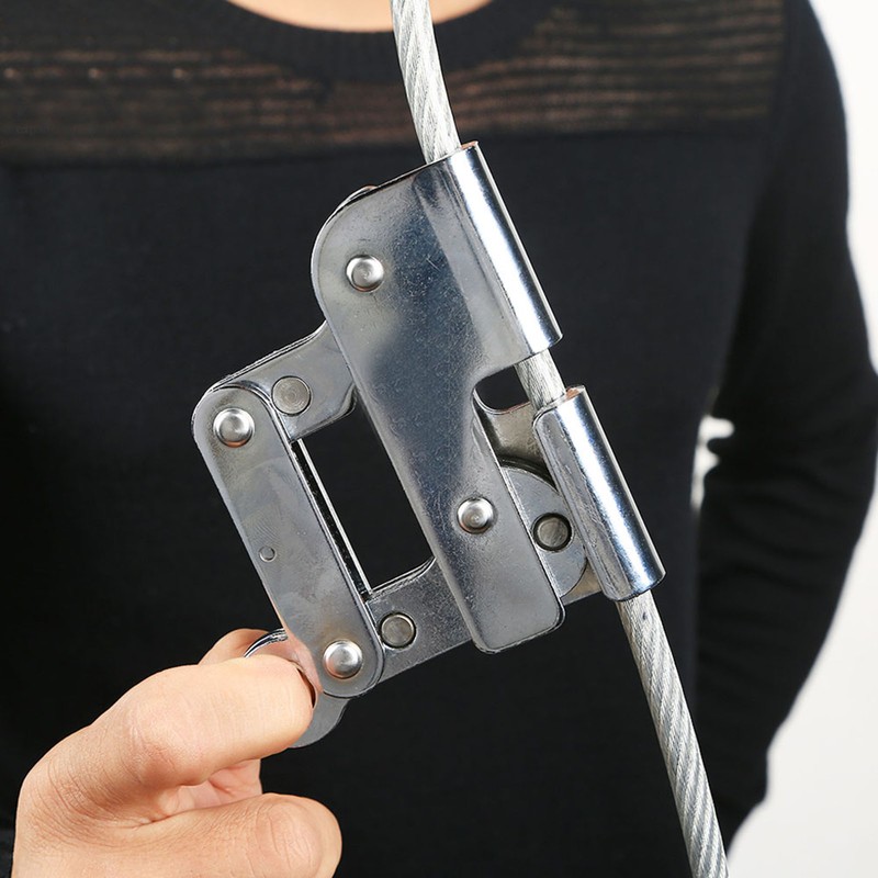 SelF Braking Stop Descender Clamp Climbing Anti Fall Protection Equipment(Round