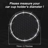 Bling Car Cup Coasters, Crystal Car Cup Holder Coaster, Rhinestone
