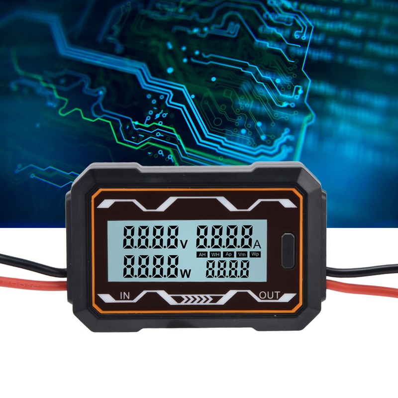 DC Power Meter Backlight Setting Large Screen Display Multifunctional Power
