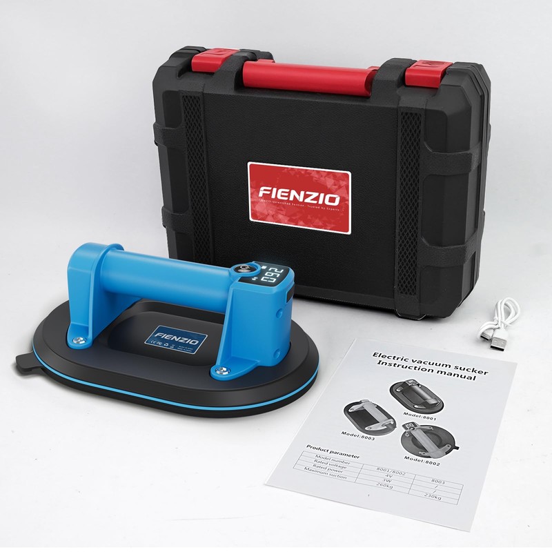 Battery Suction Cup – Cordless Vacuum Lifter for Tiles Glass,