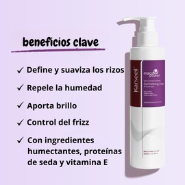 Karseell MACA CARE SYSTEM Styling Cream for Curly Hair Curl Definition Moisturising Repair Anti Frizz No Sulphates Parabens Argan Murumuru Keratin Shine Volume Shine 200ml