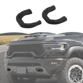 RT-TCZ Tow Hook Covers Bumper Tow Hook Covers Rubber Protector Cover Exterior Accessories for Dodge RAM TRX 2018-2025 (Black)
