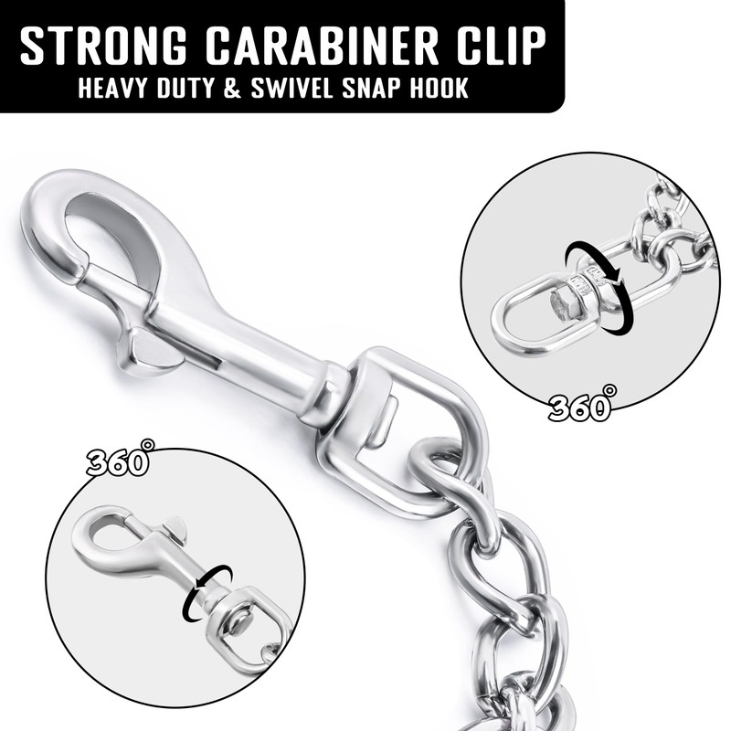 JIPIMON Prong Collar Safety Clip Stainless Steel Dog Safety Clip,