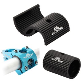 Wisebom Bicycle Handlebar Shim Spacer, Universal Bicycle Handlebar Washers Aluminium Alloy Handlebar Sleeve 25.4 to 31.8 mm, Handlebar Stem Reducer for MTB, Road Bike