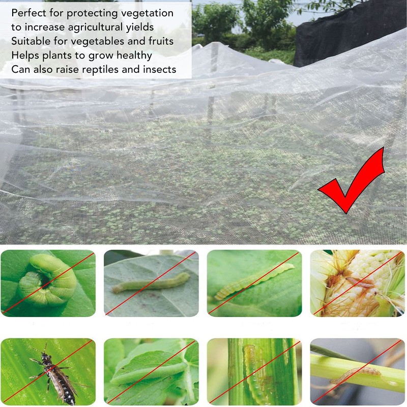 Garden Mesh Netting Fine Mesh Insect Prevention Greenhouse Protection Net