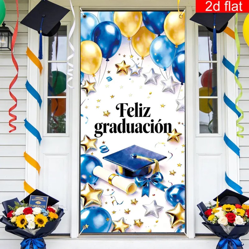 Pancarta De Graduación Feliz Graducación 2026 En Español