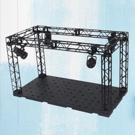 Perfeclan Garage Base Model Display Stage Colourful Projection Lamp Stage for Bandai, A