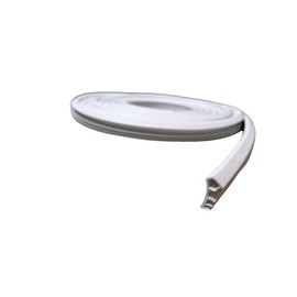 Premium White Sash Fold Seal for Wooden Windows - 5 Metres, Ideal for 5 mm Groove Width, 12 mm Groove Depth - Durable with Tear Bar (White)