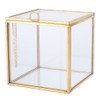 Gold Edge Geometric Glass Plant Planter Succulent Plants Container Home