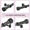 Lwiiom Heavy Duty Curtain Rods,1 1/4" Large Diameter Premium Nonadjustable