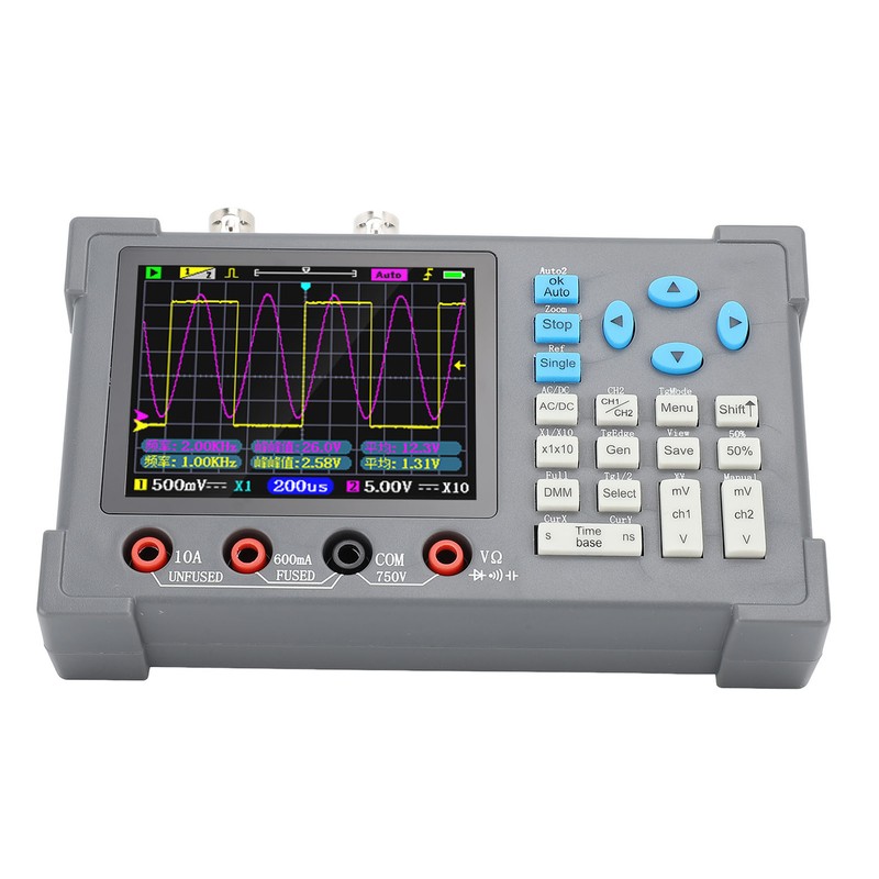 Digital Multimeter 2 Channels 120Mhz Bandwidth 250MSa/s Sampling Rate 500M
