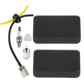 150BT Air Filter Fuel Line Kit for Husqvarna 150BT 350BT 560BTS 150BF 350BF 560BFS Backpack Blower Parts 150 BT Spark Plug Fuel Filter 502844401 Air Filter for Red Max EBZ5100RH Blower