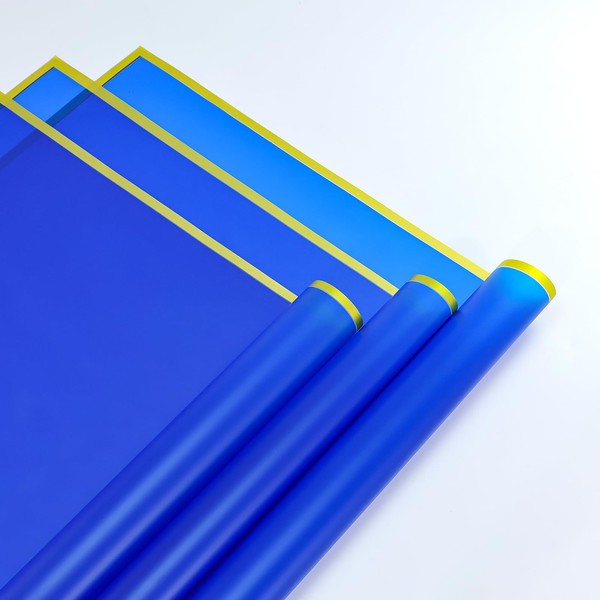 FALIZIFU 20 Sheets Flower Wrapping Paper Waterproof Floral Wrapping Paper