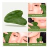 Gua Sha Cuarzo Verde Masaje Facial Antienvejecimiento Rostro Diler