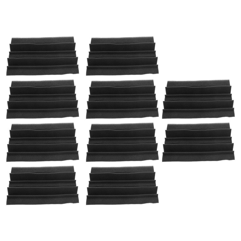 10Pcs Acoustic Foam Noise Pollution Reducing Polyurethane Sound Absorption Foam