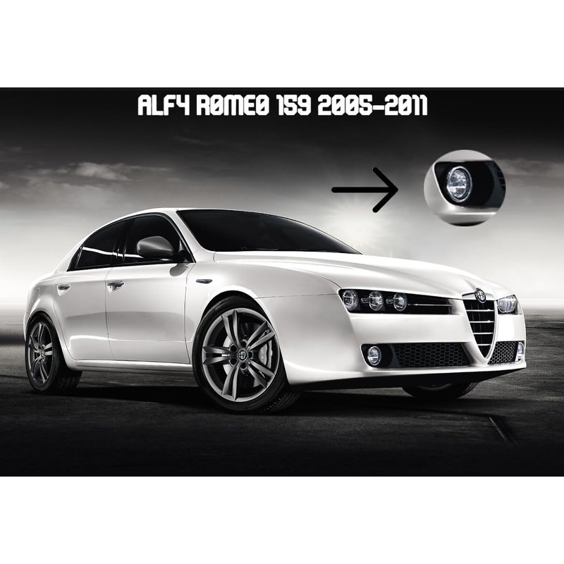 BSSTORE Fog Light H1 Front Compatible with Alf4 R0me0 159