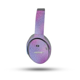 MightySkins Glossy Glitter Skin Compatible with Bose QuietComfort 35 II Headphones - Purple Fog | Protective, Durable High-Gloss Glitter Finish | Easy to Apply, Remove, and Change Style
