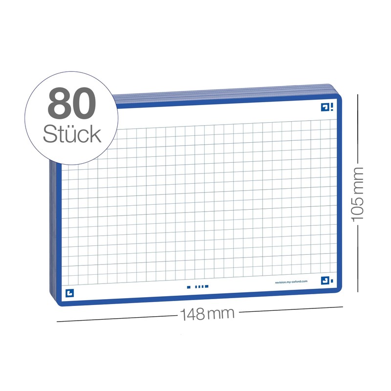 Oxford Flash 2.0 Index Cards A6, Flashcards, 105 x 148