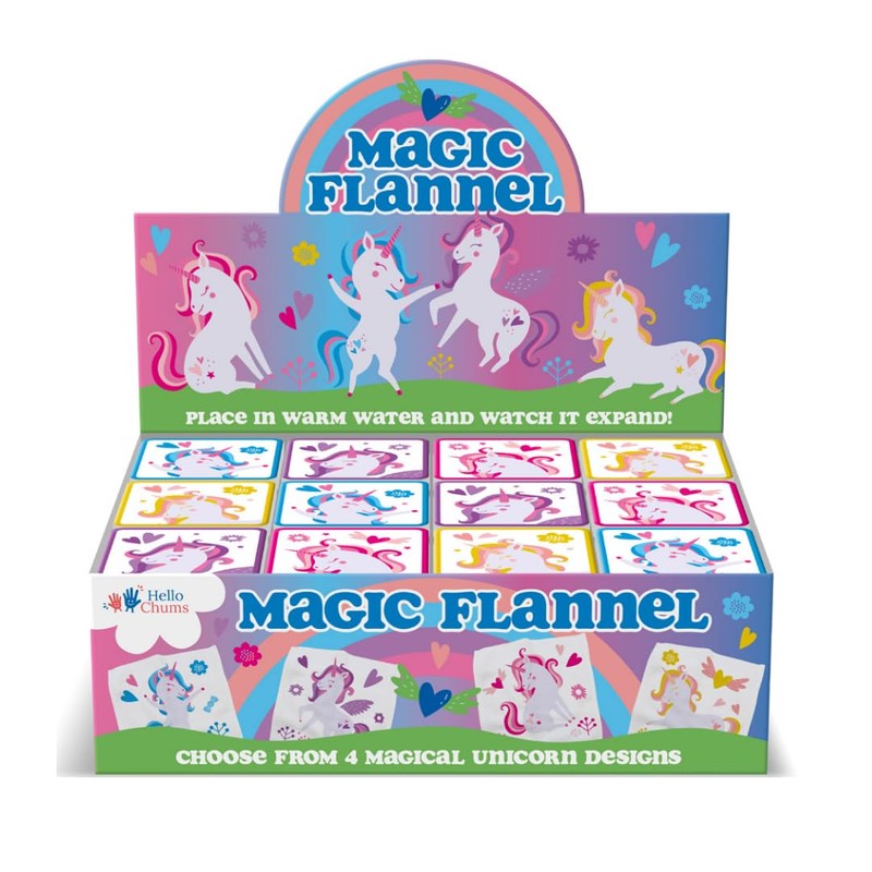 Hello Chums Wash Cloth - Unicorn Magic Flannel, Face Cloths