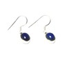 Art Gecko Blue Oval LAPIS LAZULI Sterling Silver Gemstone Earrings