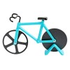 Pizza Cutter, Bicycle Pizza Cutter Wheels Dual Stainless Steel Super Sharp Blades Slicer with Non-Stick Coating