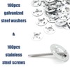 Pack of 200 Washers 28 mm Diameter Claws Washers Kit