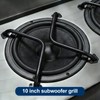 Datanly 4 Pcs 10 Inches Speaker Subwoofer Bar Grill Matte