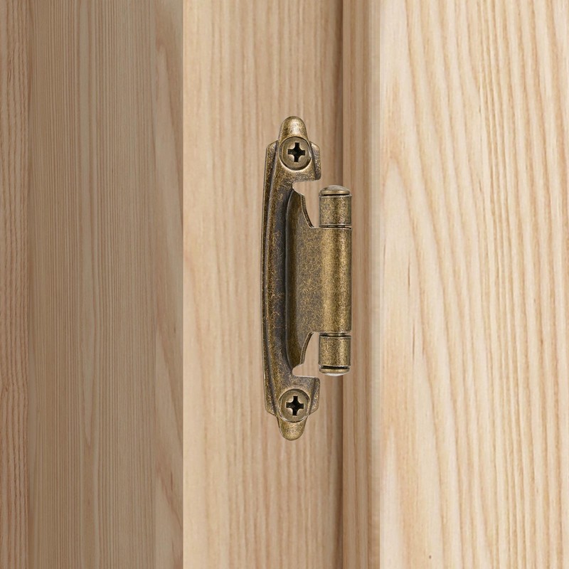 Vallecloud 10 Pack (5 Pair) Antique Brass Self Closing Cabinet