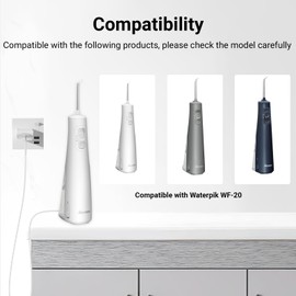 Charger Cord Compatible with Waterpik WF-20 WF-20CD010 Cordless Flosser for Teeth, 5V 2A Power Adapter for WF-20CD010 WF20 WF 20, Replacement Charger