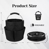 Feroist Garden Tool Storage Bucket, Portable Organizer with Multiple Pockets,