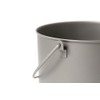 TOAKS Titanium Pot with Bail Handle, Outdoor Hanging Camping Cookware