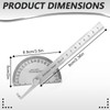 Stainless Steel Angle Protractor Miter Protractor Angle Finder 0-180 Degrees