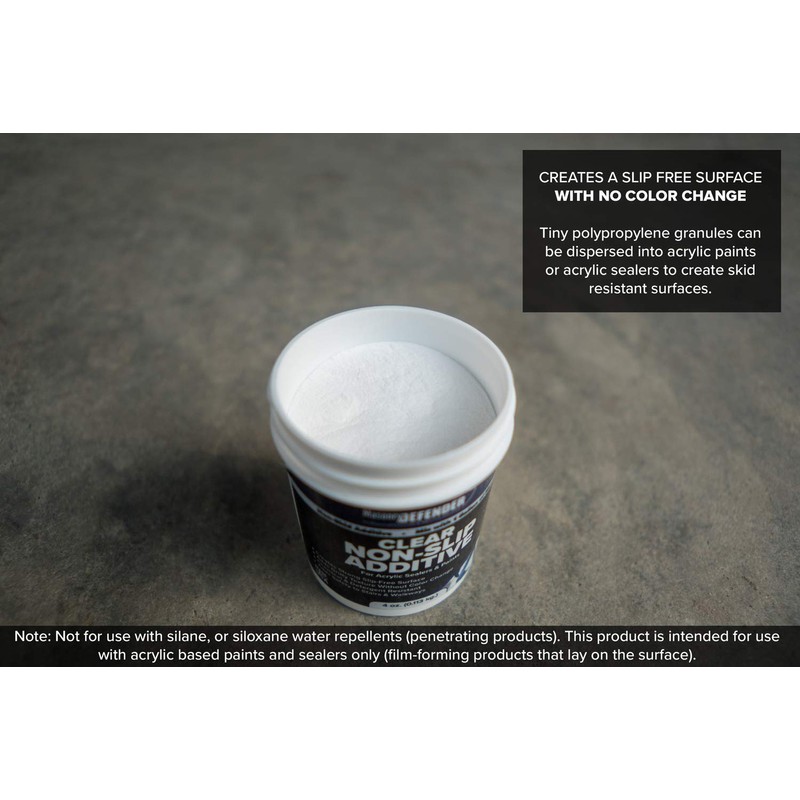 MasonryDefender Paint Additive Fine Grit 300595 - Non Slip, Clear,