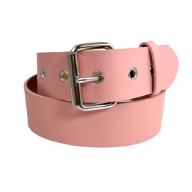 Funk Plus Pastel Pink Vegan Belt Made In USA Grommet Holes Alternative Wear (MEDIUM)