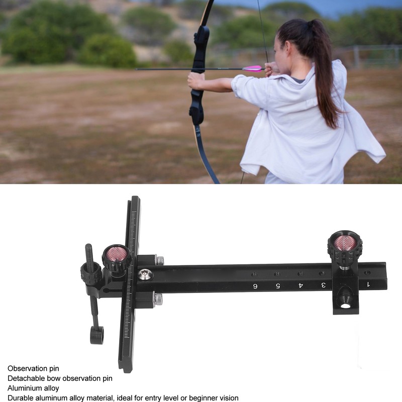 Archery Recurve Bow Sight T Shape Adjustable Metal Shooting Target