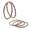PH PandaHall Bamboo Bag Handles, 4 Pack Round Purse Handles