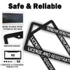 Front License Plate Bracket Black and White License Plate Frames