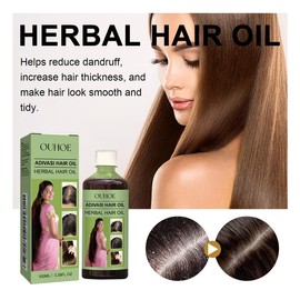 ouhoe Herbal Hair Oil-Nourishing Hair Oil Containing Amla and Bhringraj for Reducing Hair Loss, Strengthening Roots and Enhancing Hair Growth-100ml。Polar ant - Colour: 4pcs