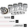 White Knight - Cerradura de rueda 42710 Chrome Mag con